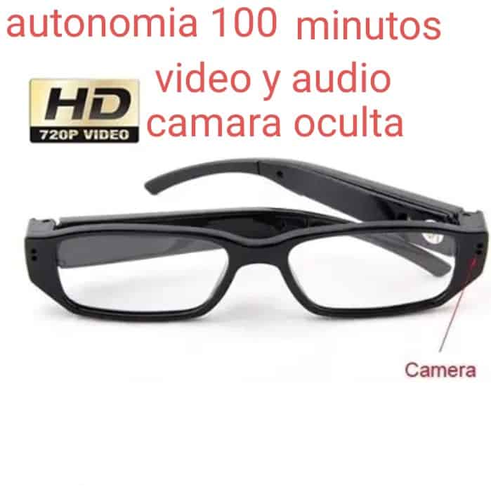 Par de Gafas Espía Cámara Foto Vídeo 720P Micro SD 4GB USB Vídeo