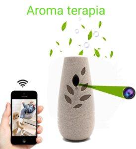 ambientador con cámara oculta