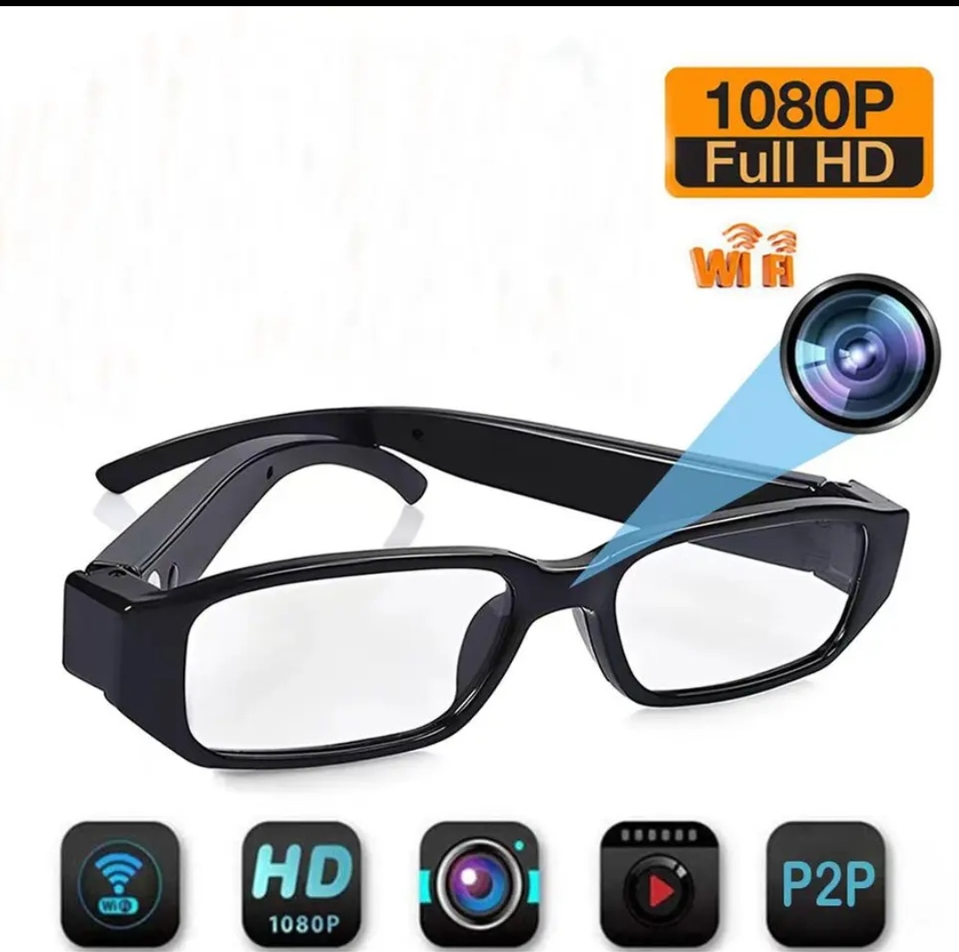 Cámara de gafas espía a prueba de agua (gafas UV soleadas) con FULL HD + 16  GB de memoria