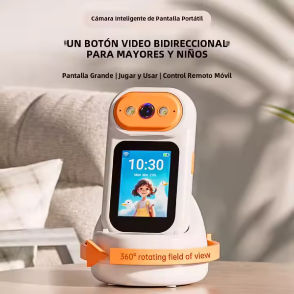 Monitor de bebé de vídeo inalámbrico sin limite de distancia 4K con visión nocturna Bluetooth red Wi-Fi Audio bidireccional seguimiento - Imagen 2