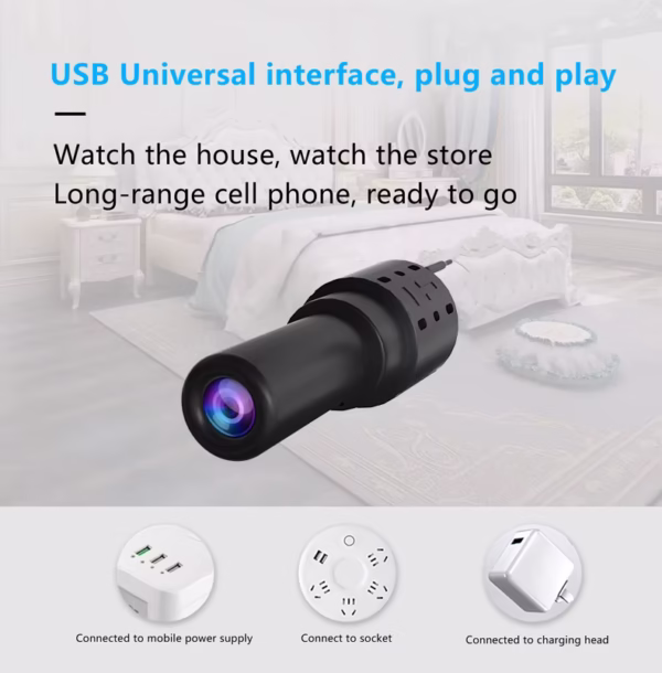 NANO CAMARA CILINDRICA  WIFI PARA OCULTA - Imagen 2