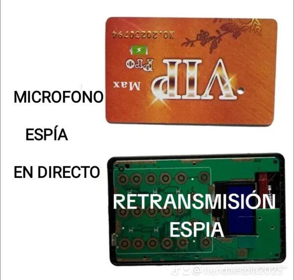 MICROFONO ESPIA EN DIRECTO OCULTO EN TARJETA DE CREDITO, ESCUCHE SIN LIMITE DE DISTANCIA - Imagen 2